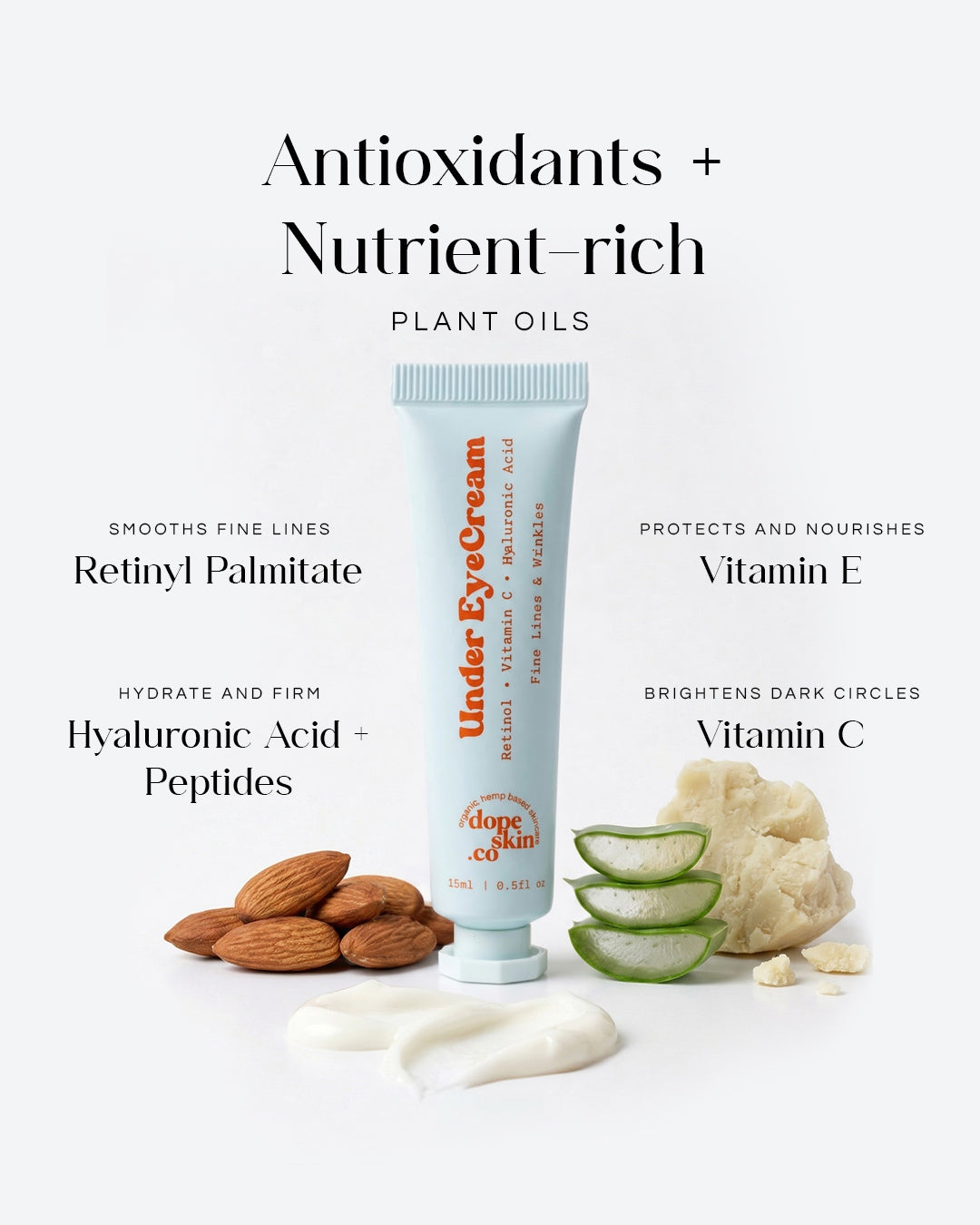 Retinol Eye Cream with Vitamin C & Peptides